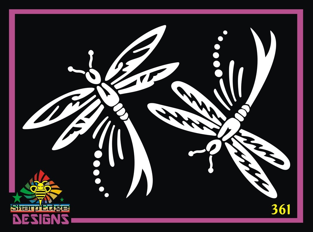 Dragonflies (Set of Two) Vinyl Decal, Dragonfly Vinyl Sticker, Dragonfly Decal, Dragonfly Sticker, Dragonfly Decal, Dragonfly Car Decal, Dragonfly Car Sticker, Animal Decal, Dragonfly Stickers, Sticker, Animal Sticker, Popular Decals