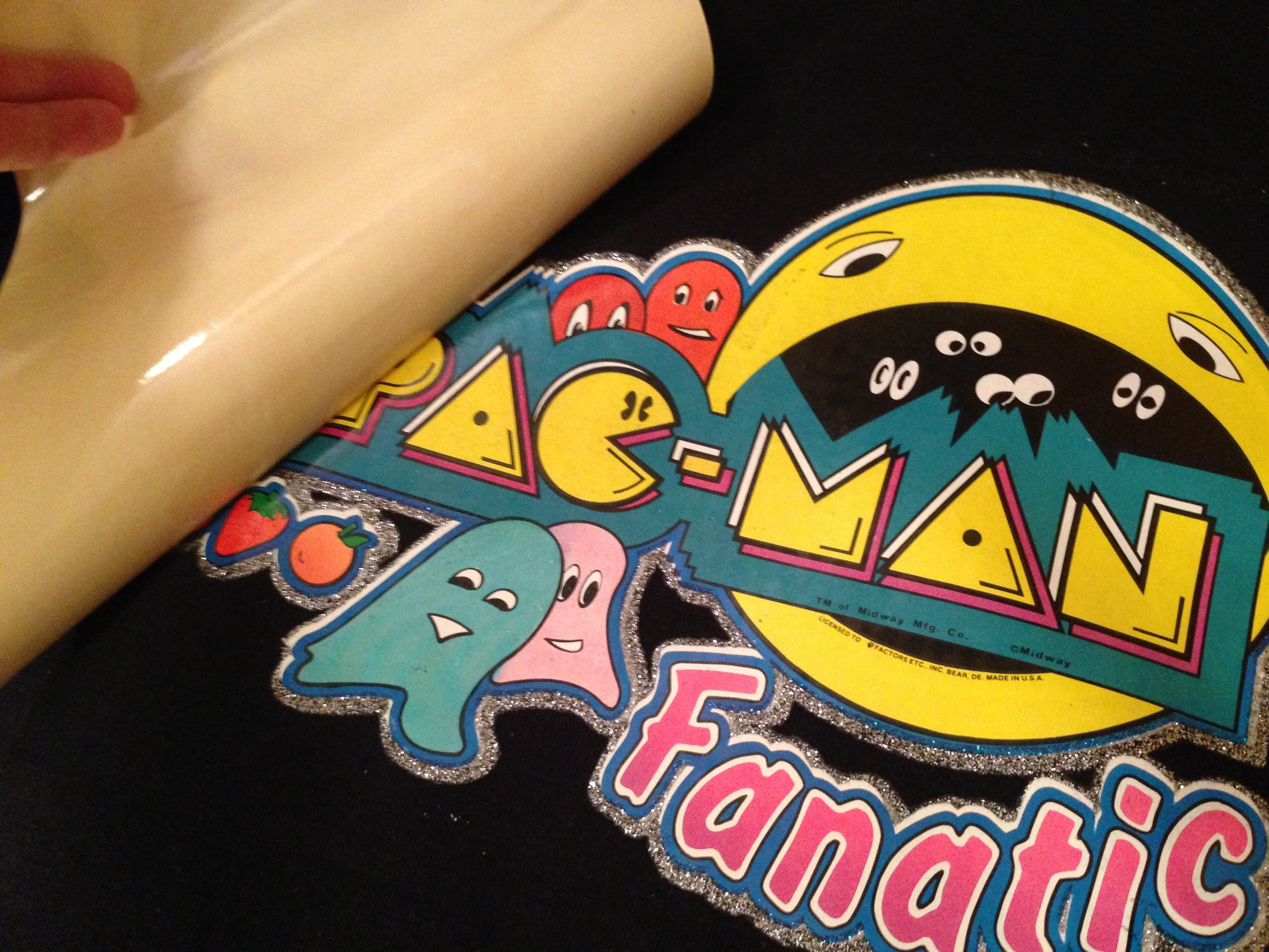 Details about   Vintage Pac-Man Fanatic Iron On Transfer NOS